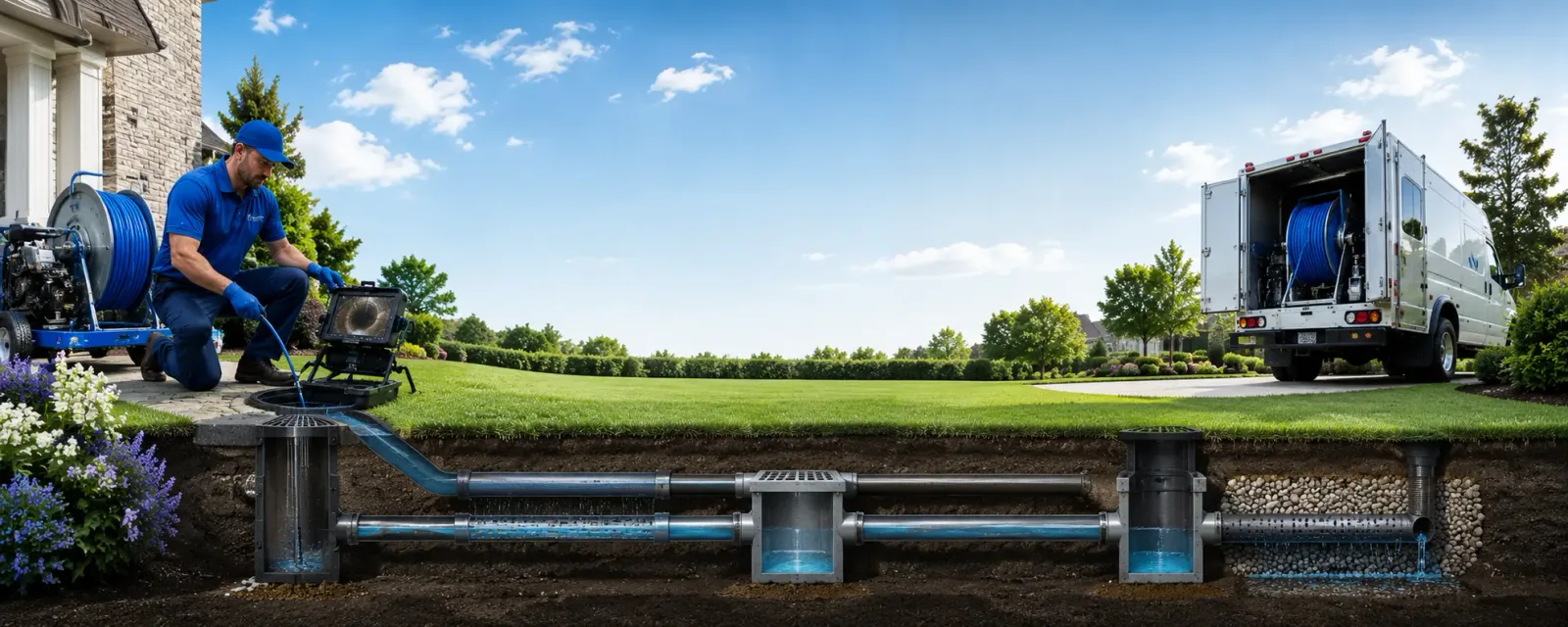 Outdoor drain cleaning information for Weskan, KS
